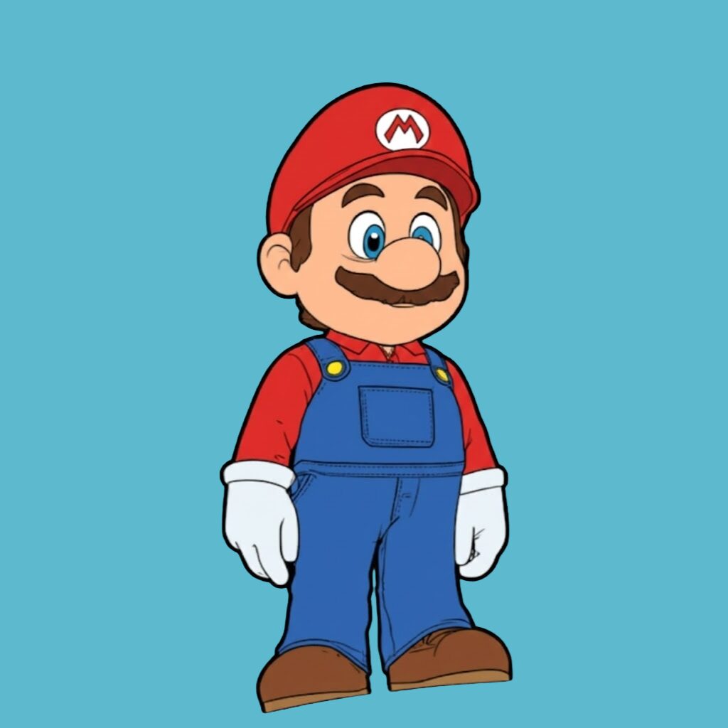 Coloriage Super Mario Bros 2 par numéros