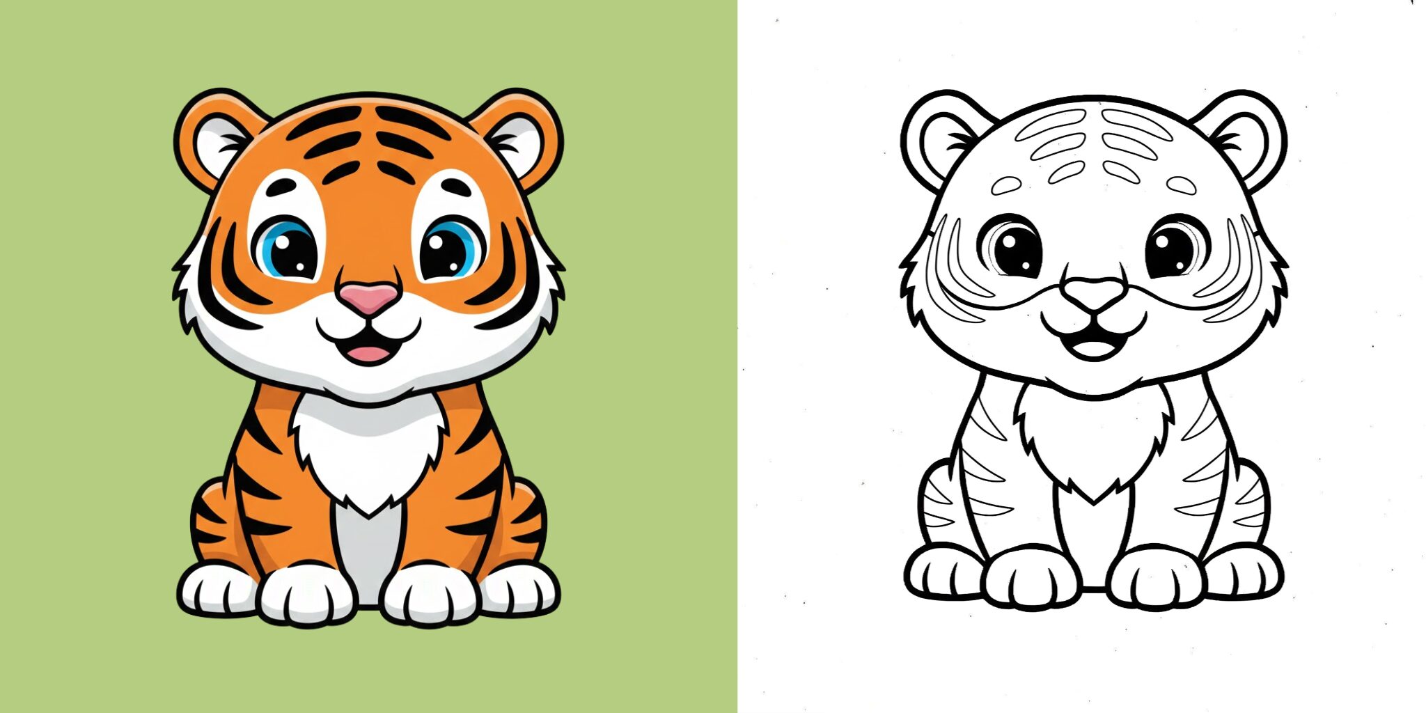 Coloriage Tigre ft