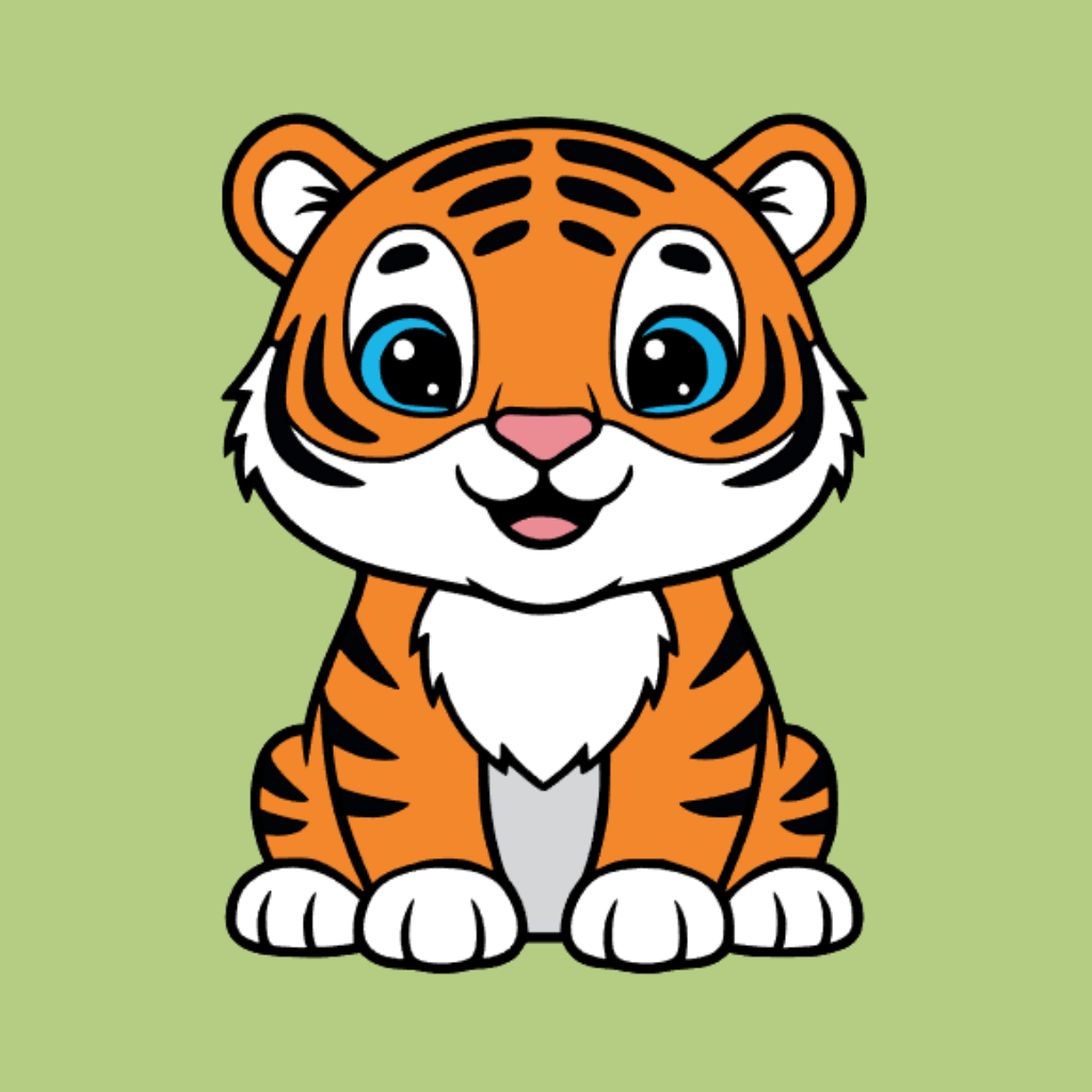 Coloriage Tigre par numéros