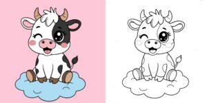 Coloriage Vache ft