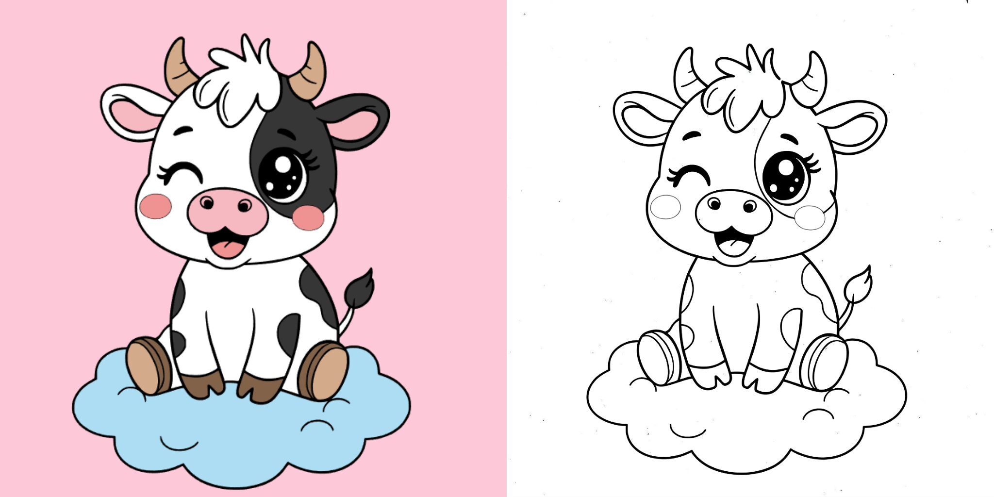 Coloriage Vache ft