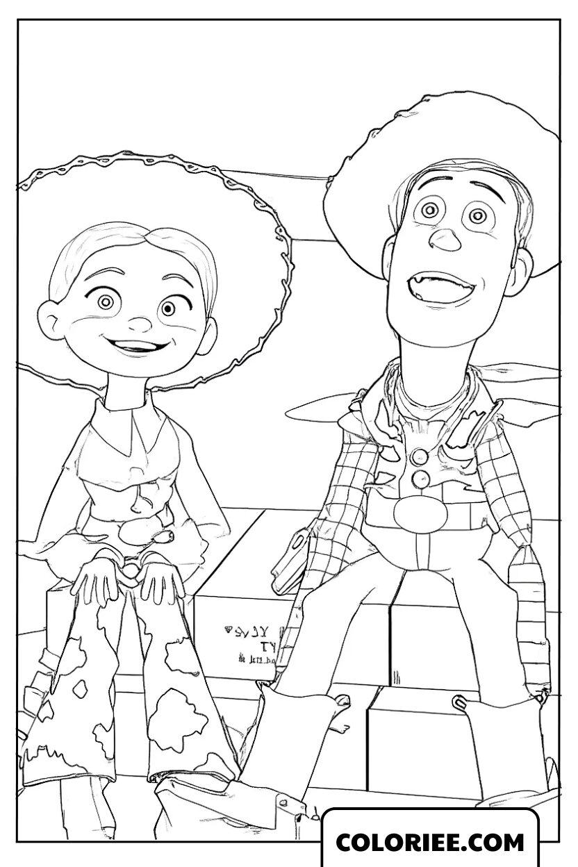 Coloriage Woody Et Jessie Discussion