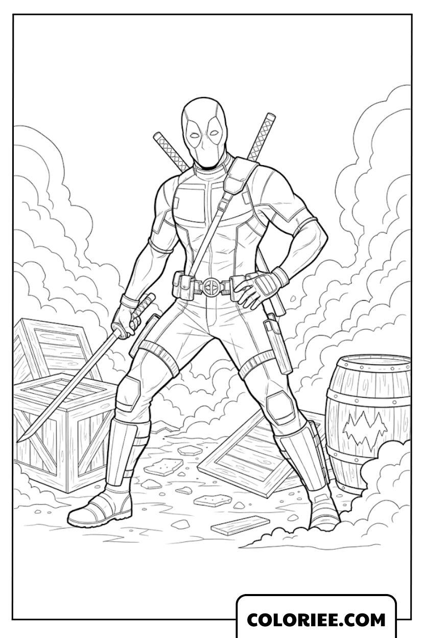 Deadpool au cœur d’un champ de bataille