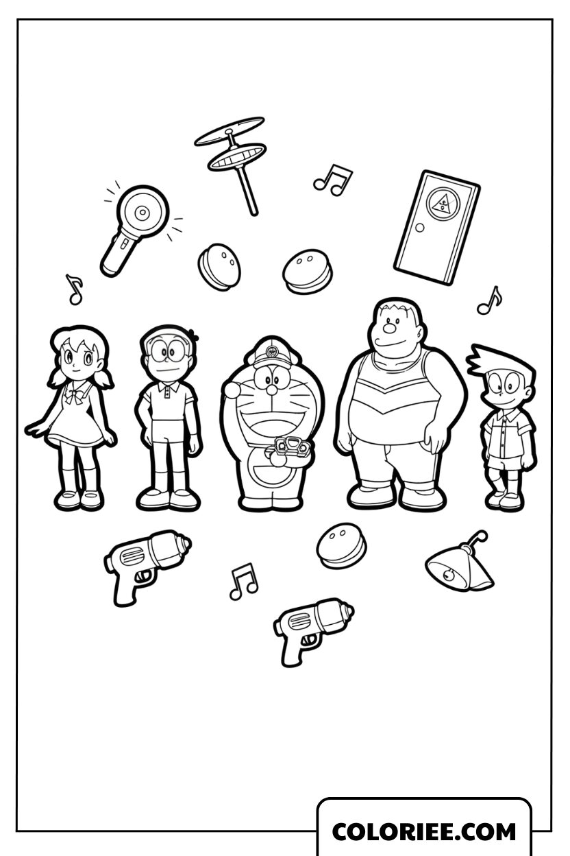 Dessin Doraemon 2026 Amitié d’Enfance