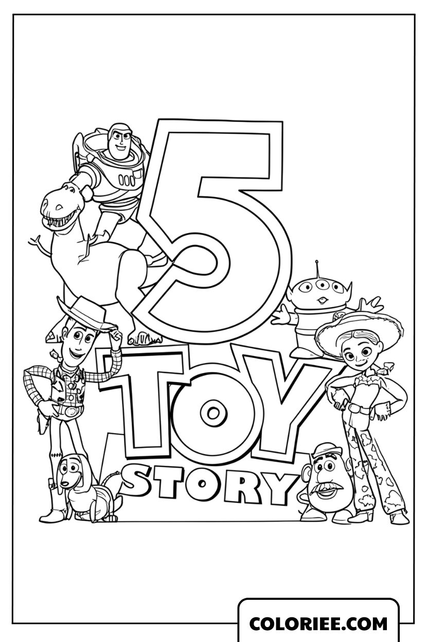 Dessin Toy Story 5 Monde des Jouets