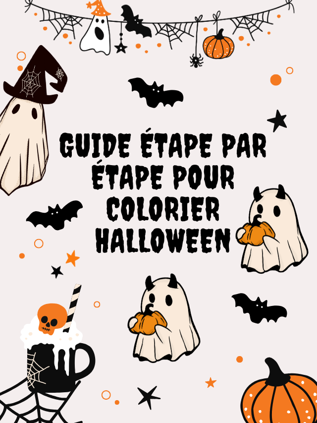 Guide étape par étape pour colorier Halloween