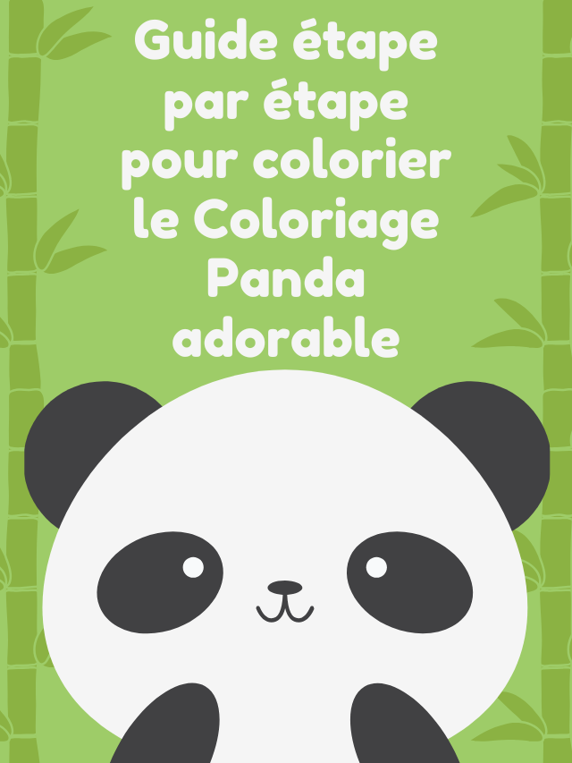 Guide étape par étape pour colorier le Coloriage Panda adorable