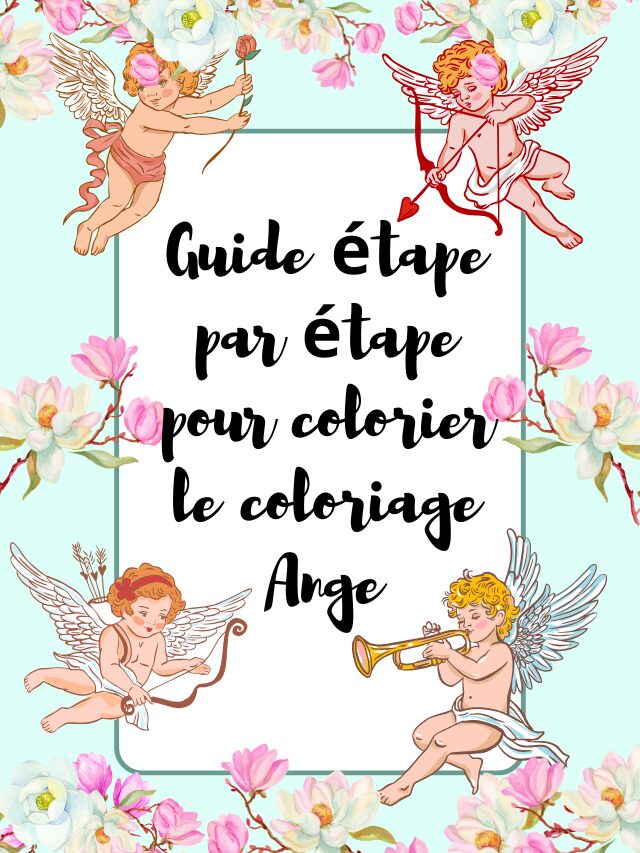 Guide étape par étape pour colorier le coloriage Ange