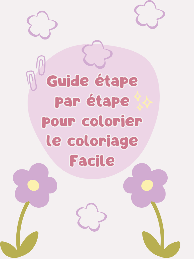 Guide étape par étape pour colorier le coloriage Facile