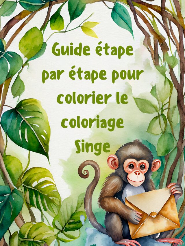 Guide étape par étape pour colorier le coloriage Singe