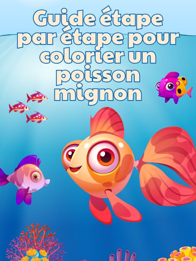 Guide étape par étape pour colorier un poisson mignon