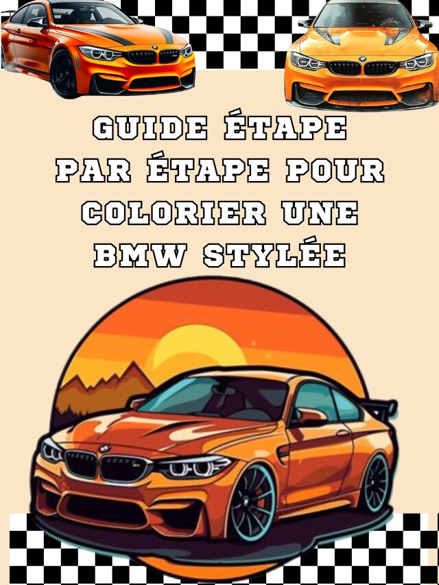 Guide étape par étape pour colorier une BMW stylée