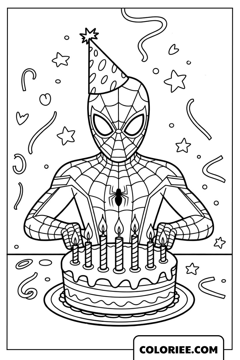 L’Anniversaire Étincelant avec le Héros Spider-Man