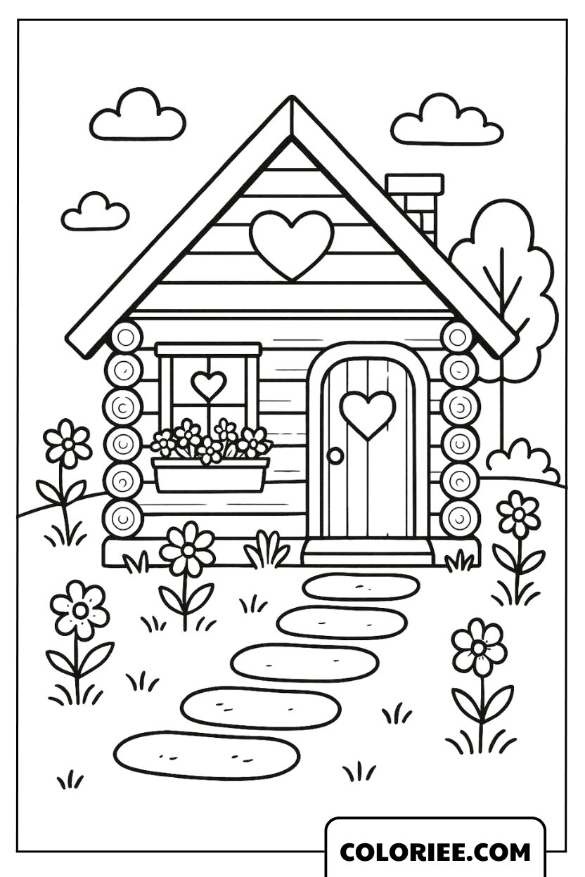 La Maison en Bois au Cœur du Jardin Fleuri