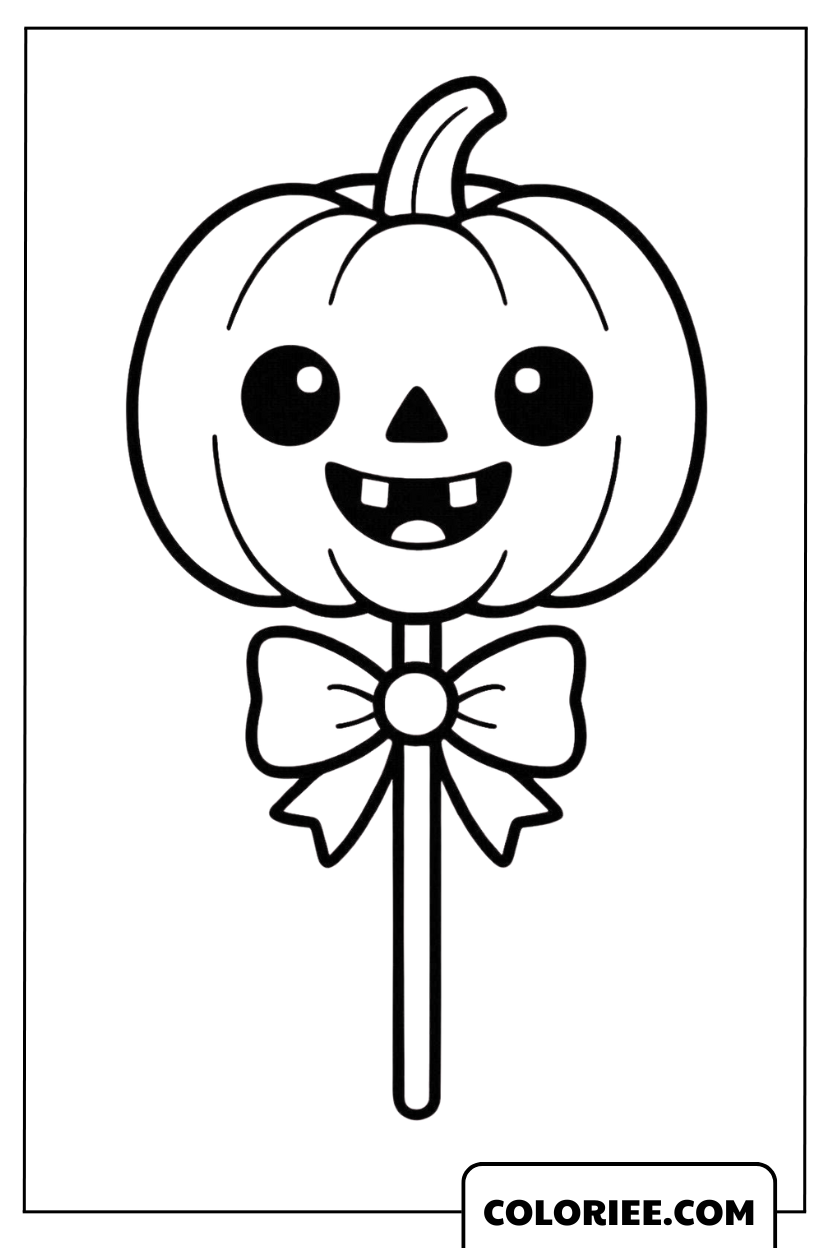La Sucette Citrouille Trop Mignonne de la Fête d’Halloween