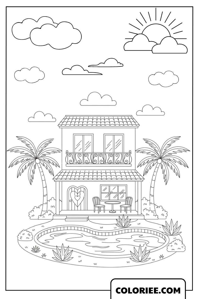 La Villa au Bord de la Piscine Sous le Soleil