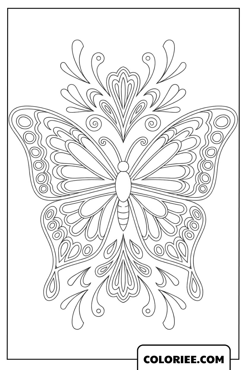 Le Papillon Mandala aux Ailes Éclatantes