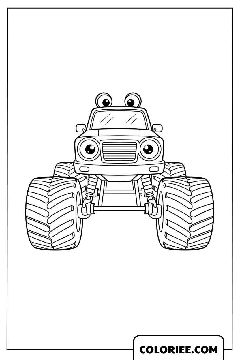 Monster Truck de face puissance absolue