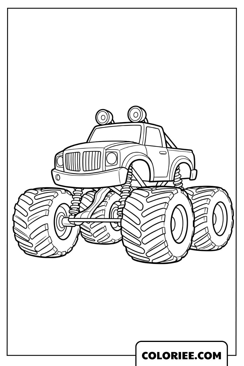 Monster Truck musclé prêt à conquérir