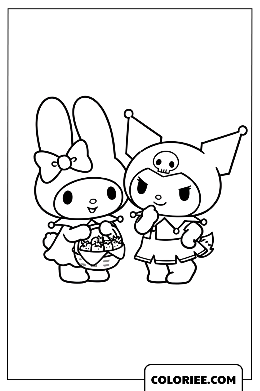 My Melody adorable et sa meilleure amie Kuromi