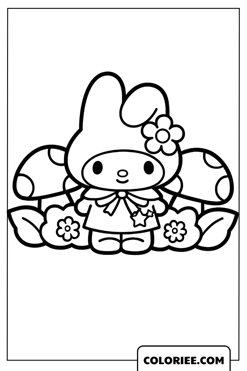 My Melody et le Petit Jardin aux Champignons