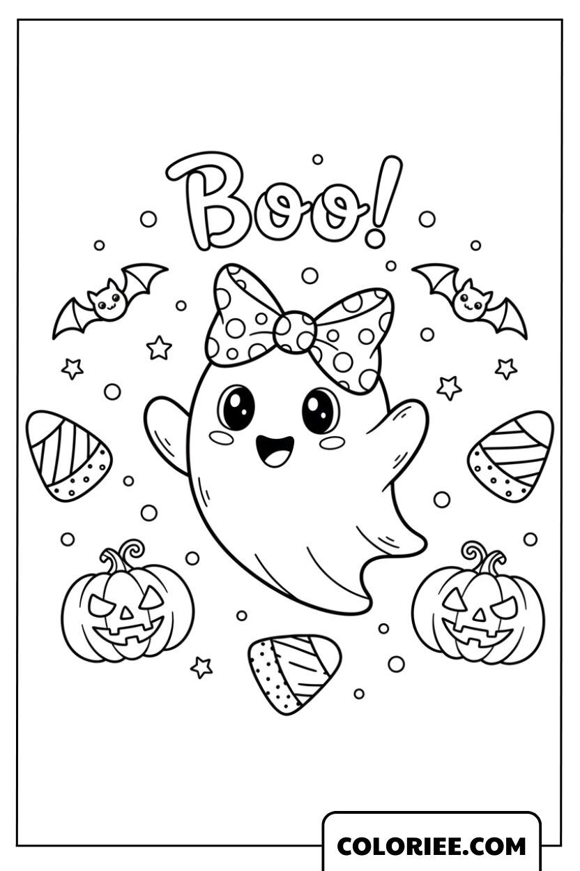 Petit Fantôme Mignon Criant Boo
