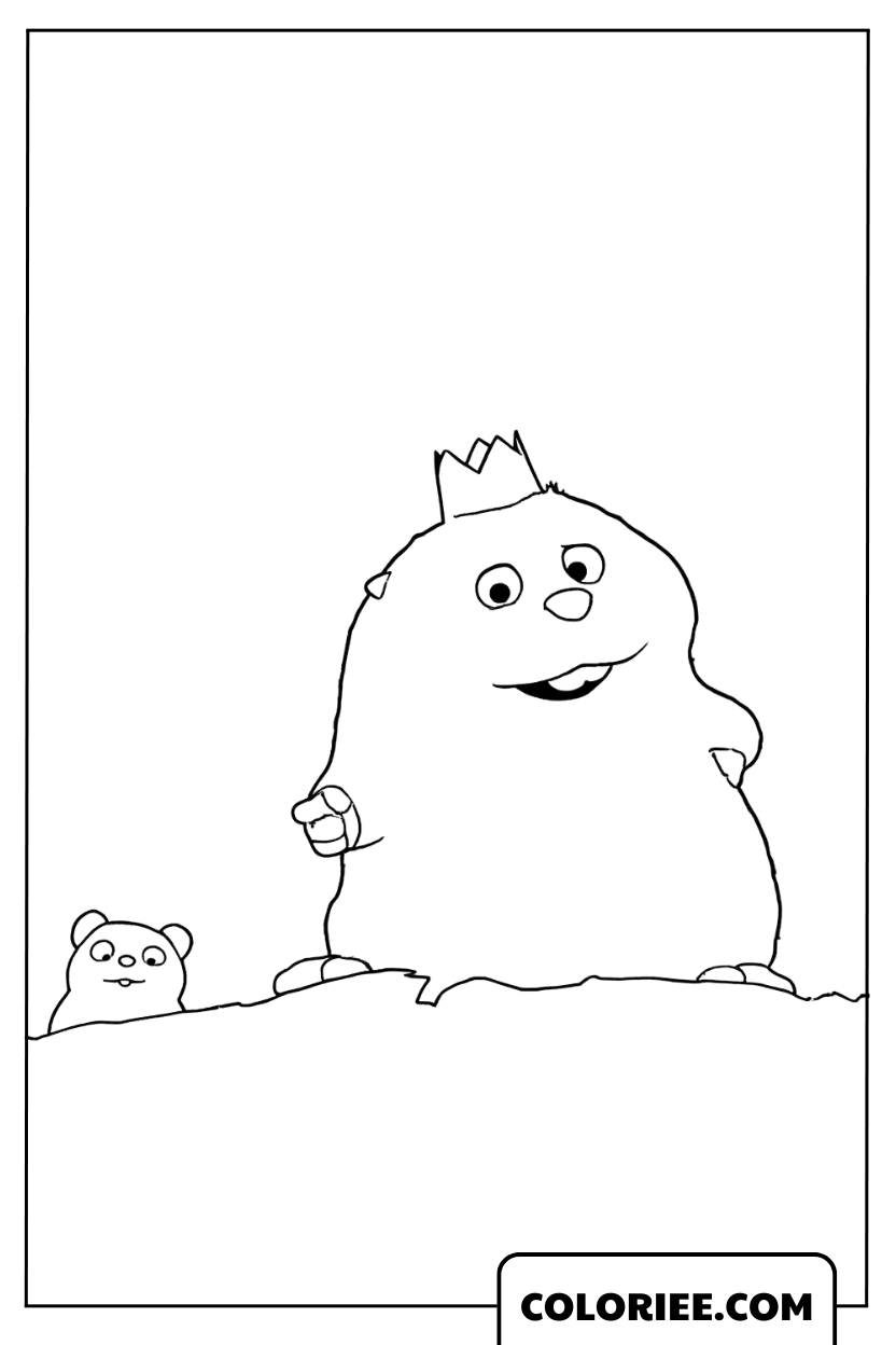 Roi Castor Dessin Hoppers Colorare