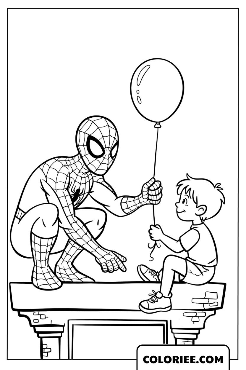 Spider-Man et un Moment de Douceur avec un Petit Garçon