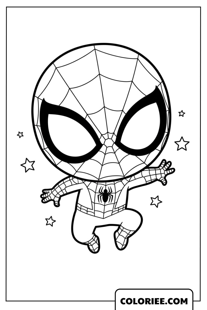 Spiderman chibi mignon