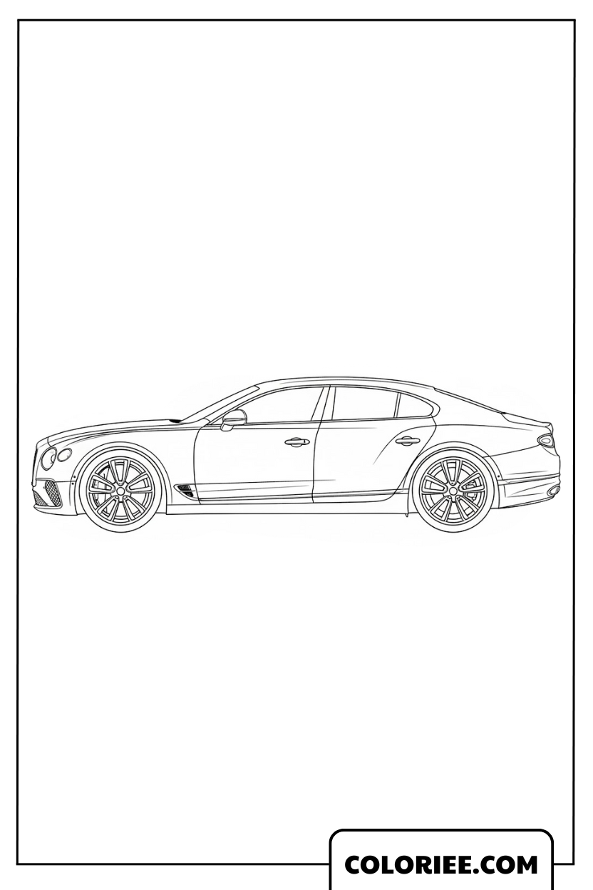Voiture de Course Filant à Toute Vitesse