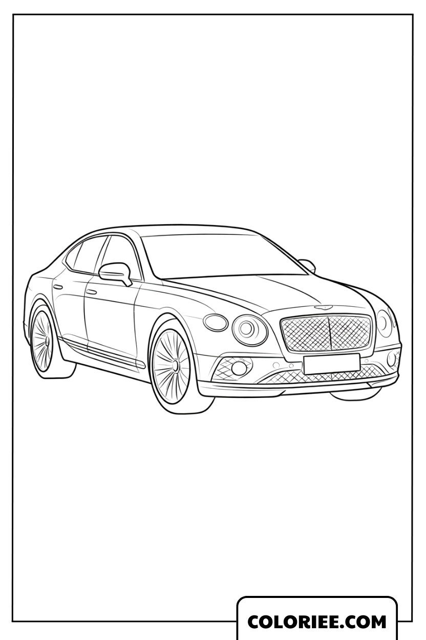 Voiture de Luxe Élégante sur le Boulevard