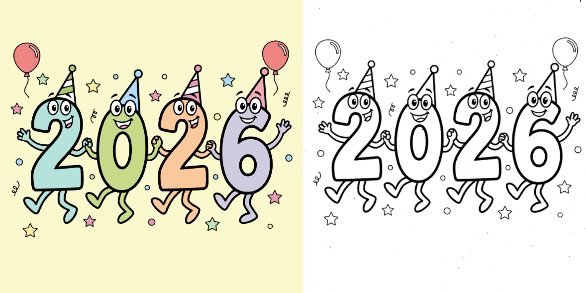 coloriage Bonne Année ft