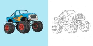 coloriage Monster Truck ft