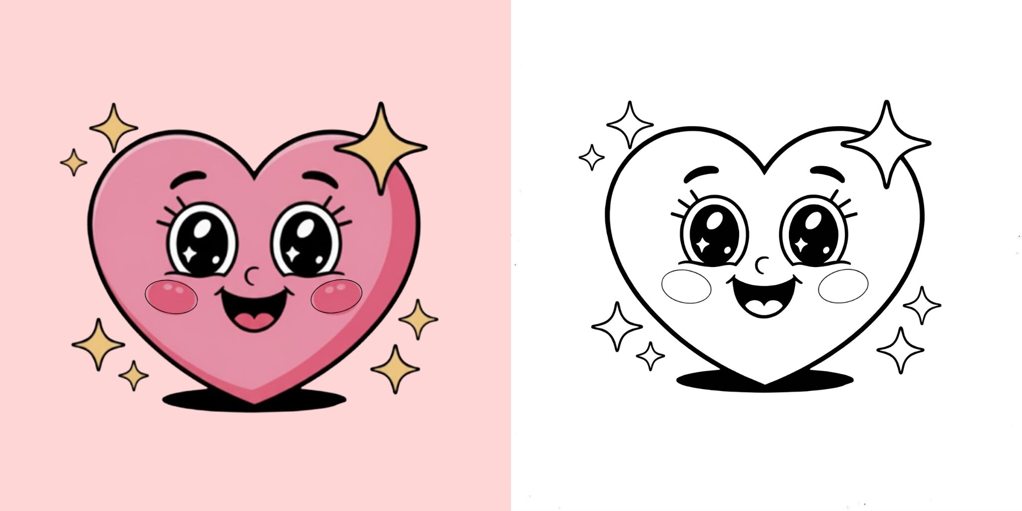 coloriage coeur ft
