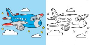 Coloriage Avion ft