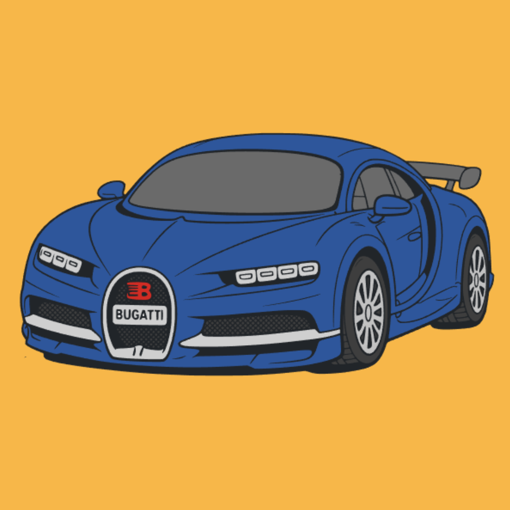 Coloriage Bugatti par numéros