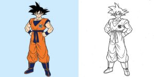 Coloriage Dragon Ball Z ft