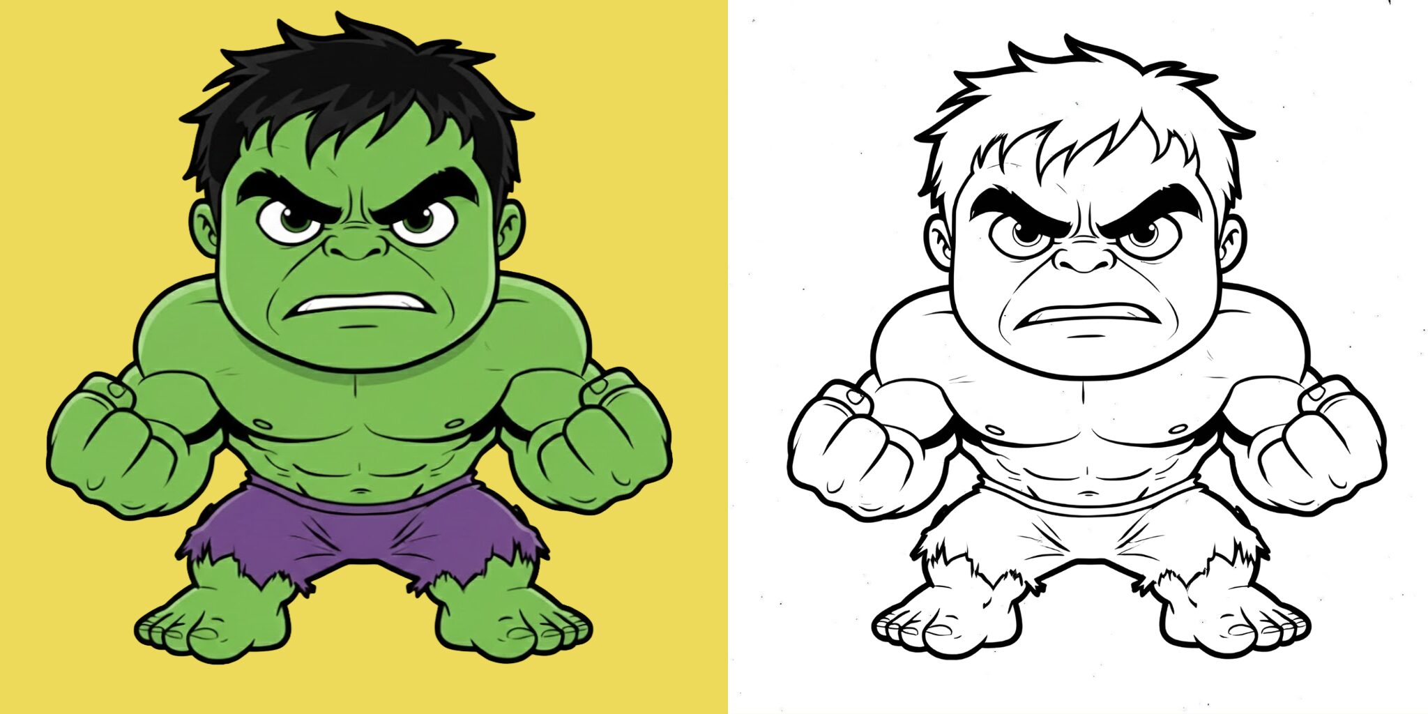 Coloriage Hulk ft
