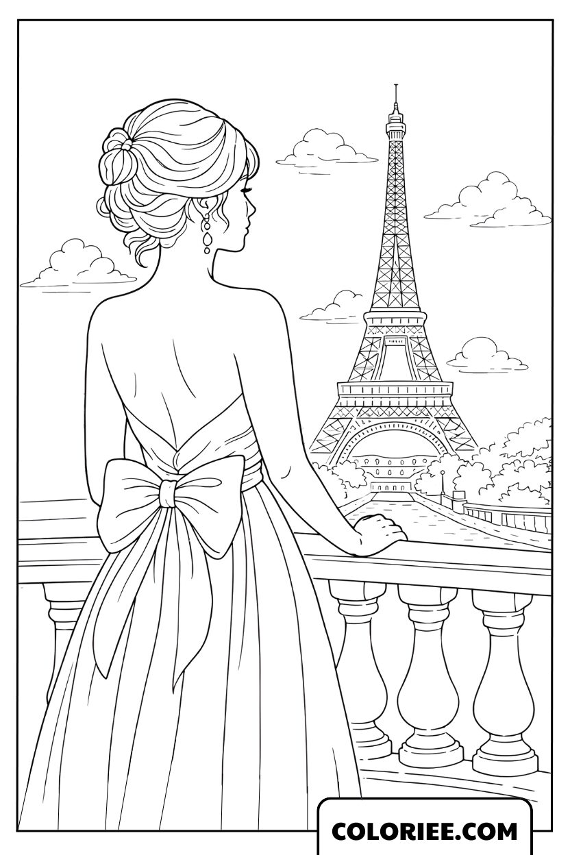 Coloriage Muse de Paris