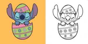 Coloriage Oeuf De Pâques ft