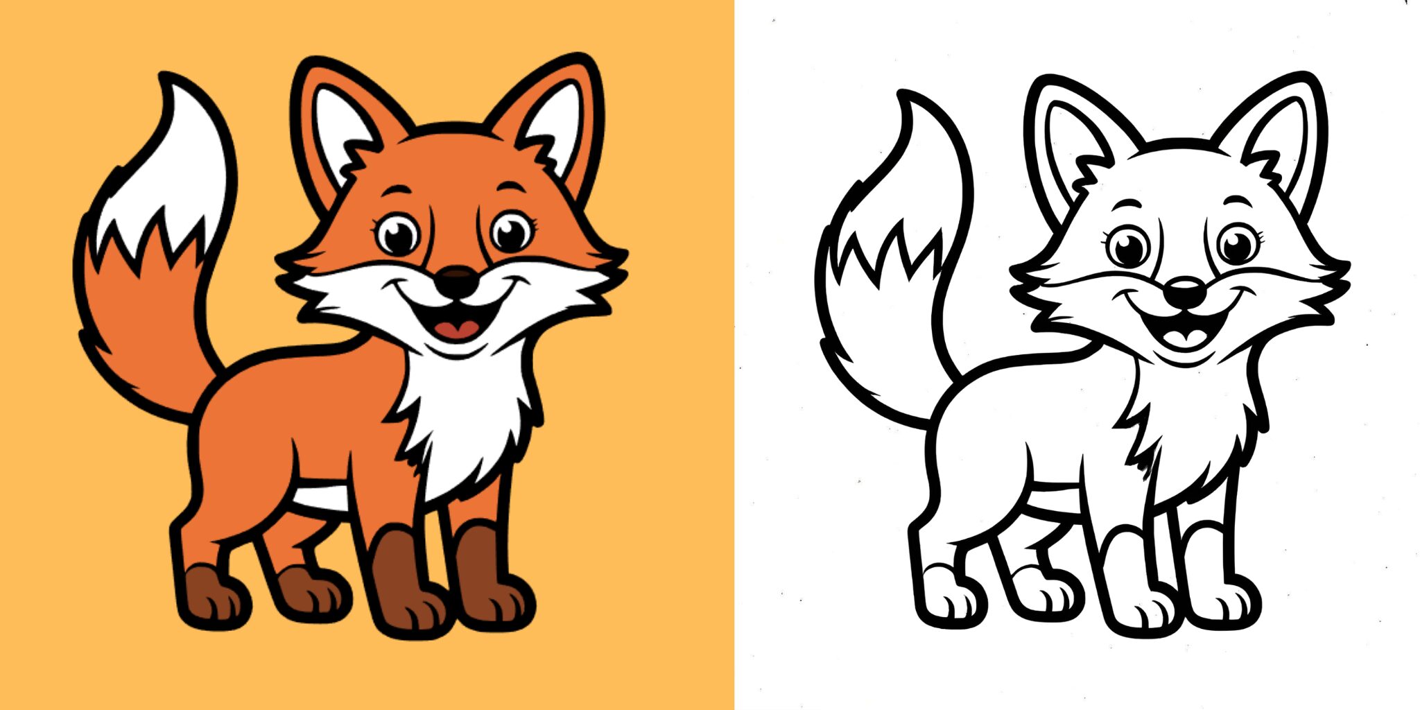 _Coloriage Renard ft