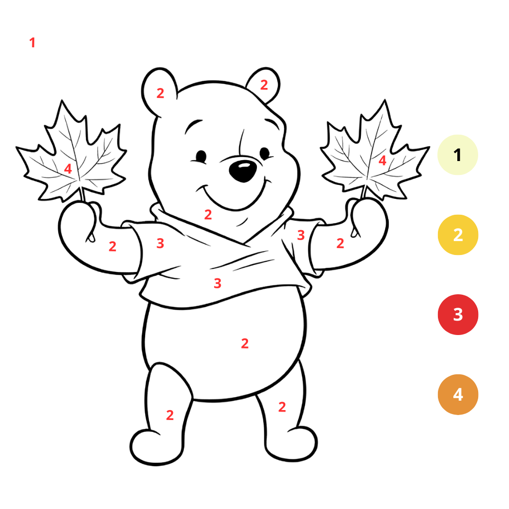 Coloriage automne par numéros (2)