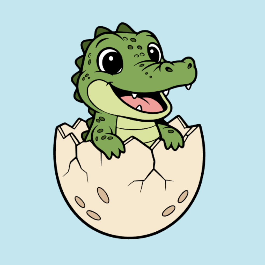 Coloriage crocodile par numéros