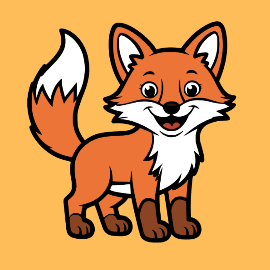 Coloriage renard par numéros