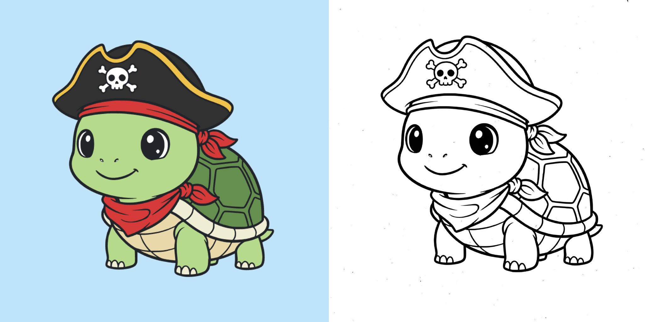 Coloriage tortue ft