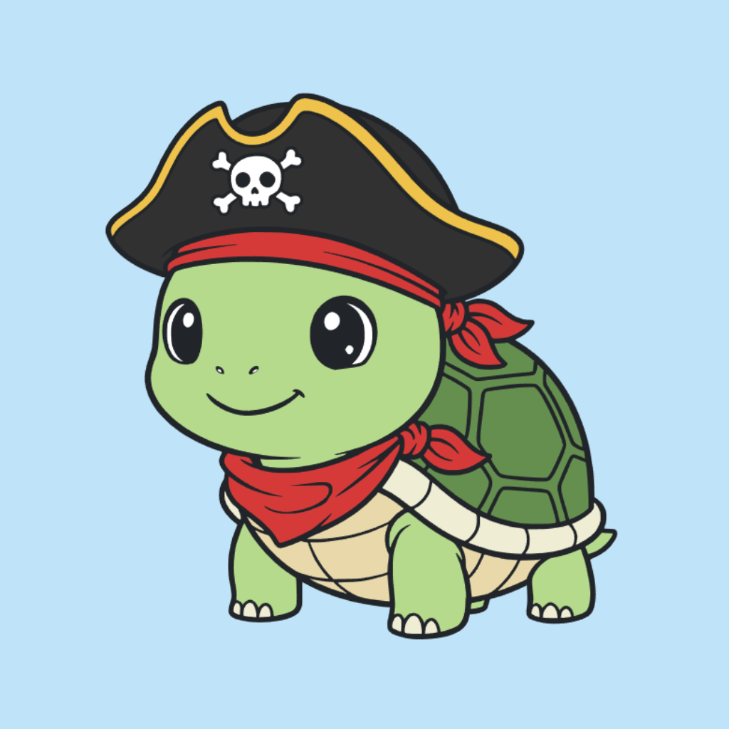Coloriage tortue mignonne par numéros