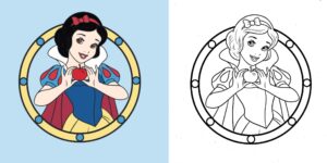 Coloriages Blanche Neige ft