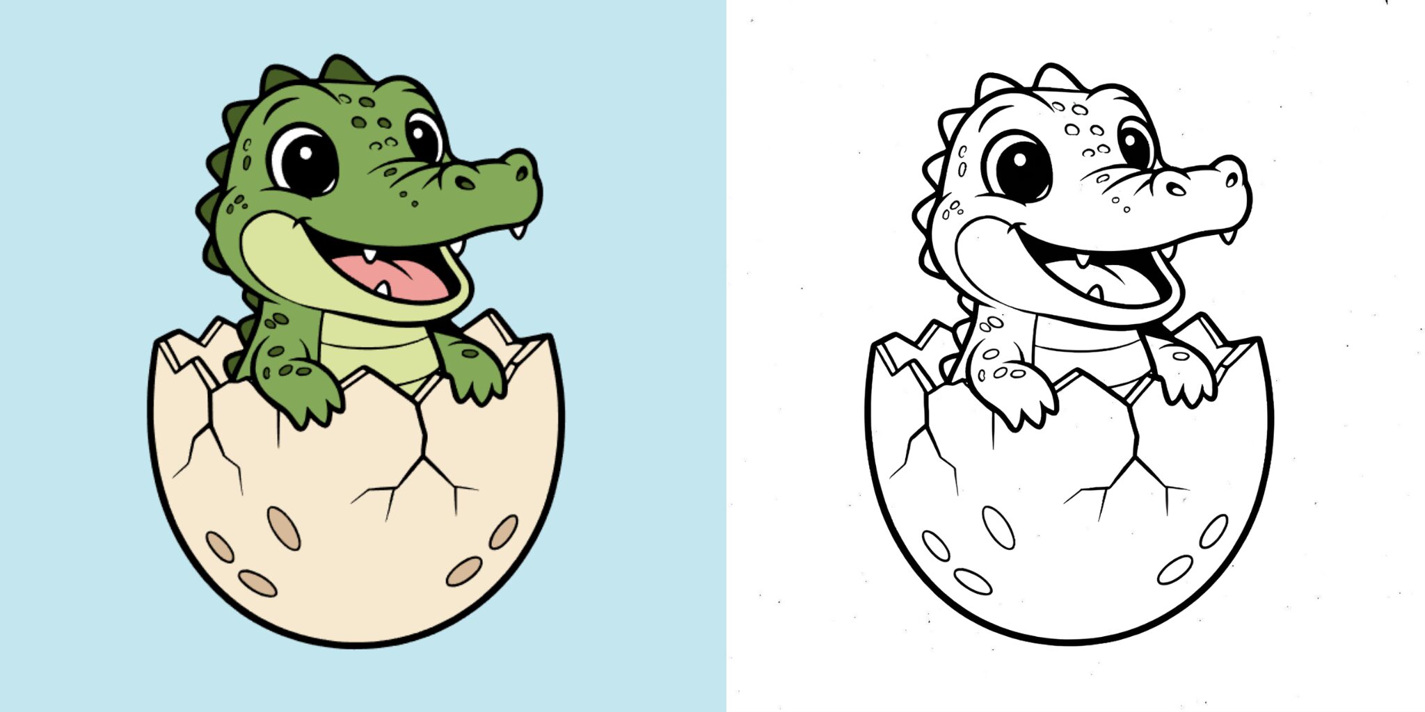 Coloriages crocodile ft