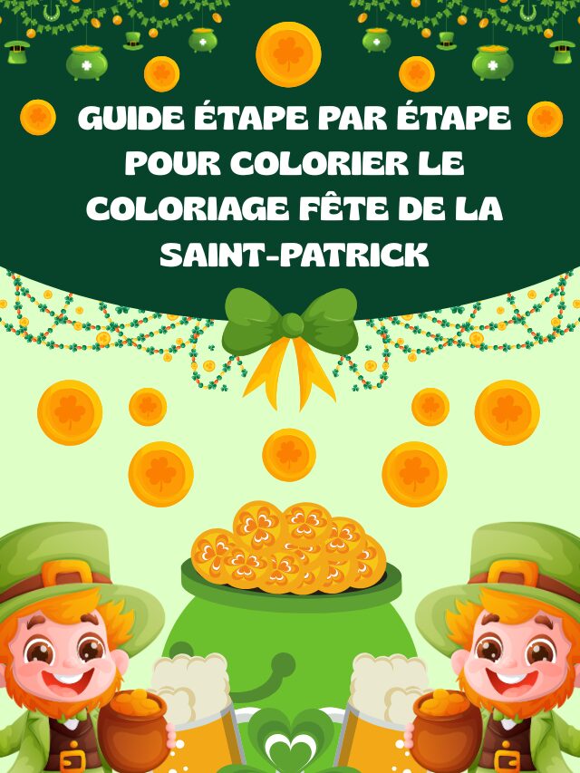 Guide étape par étape pour colorier le Coloriage Fête de la Saint-Patrick