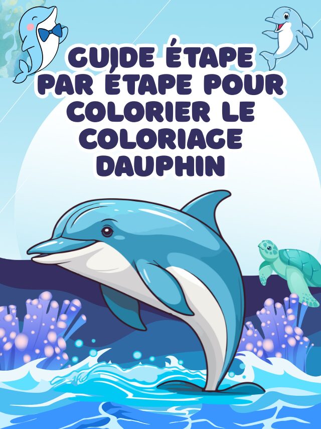 Guide étape par étape pour colorier le coloriage dauphin
